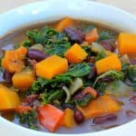 butternut chili with kale and red beans