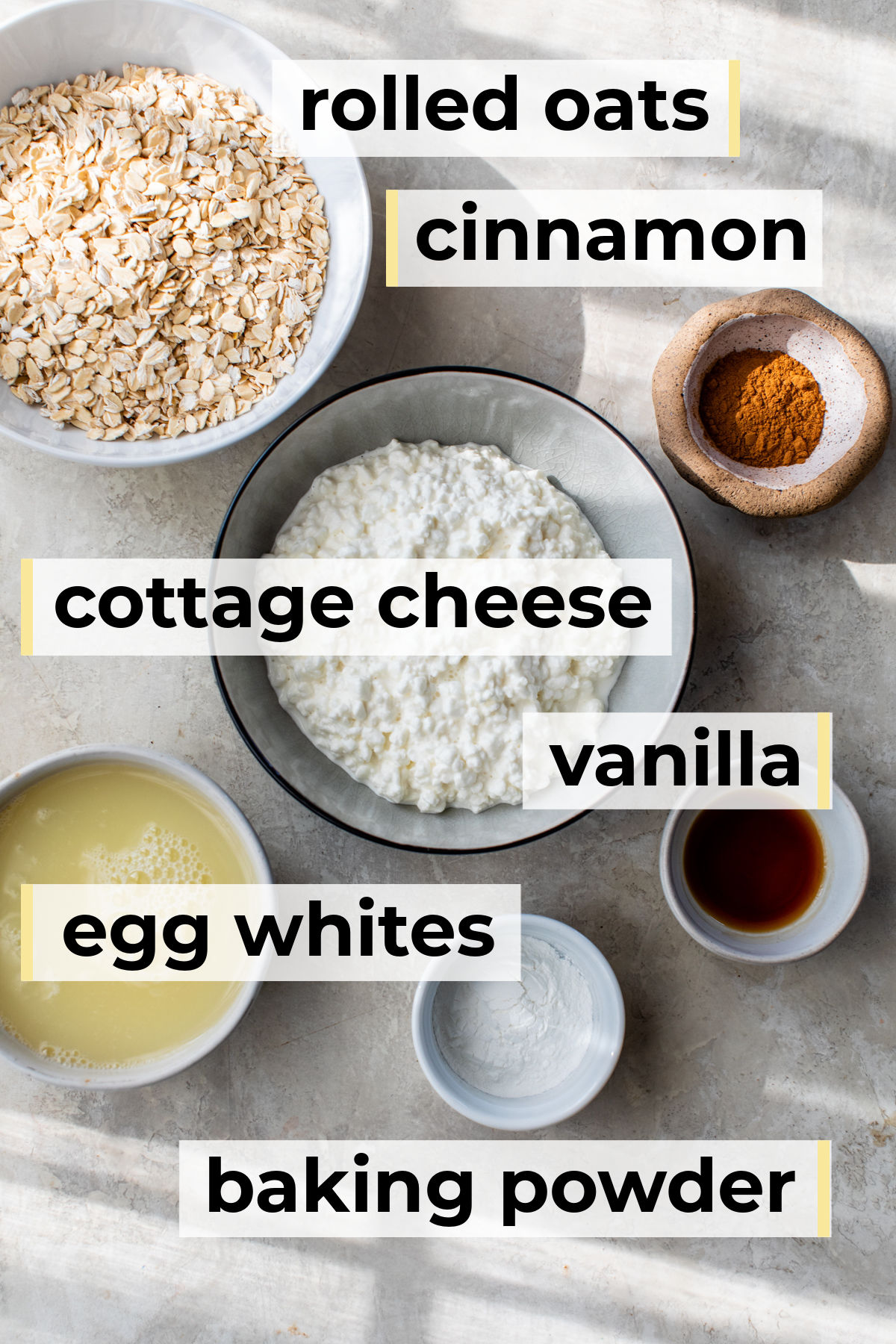ingredients needed to make cottage cheese pancakes