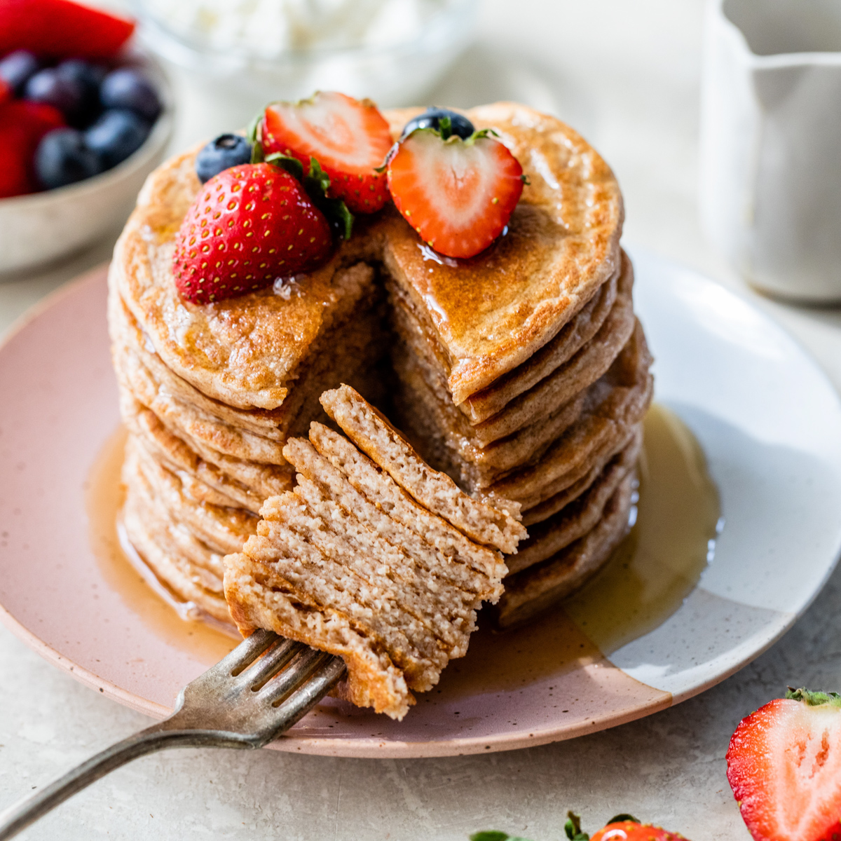 Cottage Cheese Protein Pancakes 
