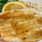 broiled sole with mustard and thyme
