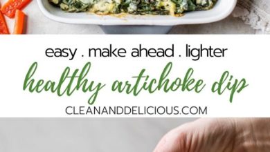 how to make healthy artichoke dip with collard greens