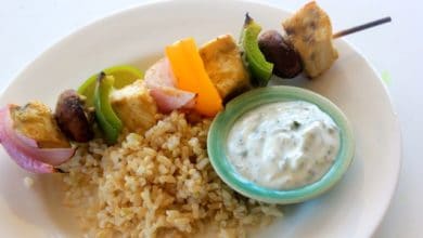Swordfish & Veggie Kebabs