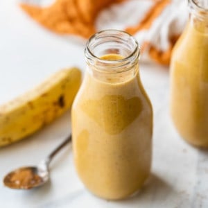 vegan pumpkin pie breakfast smoothie