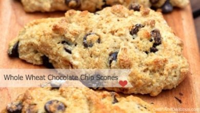 Whole Wheat Chocolate Chip Scones