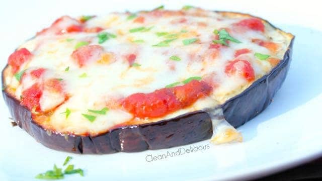 Eggplant Pizza Round
