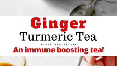 Ginger Turmeric Tea - an immune boosting tea recipe!