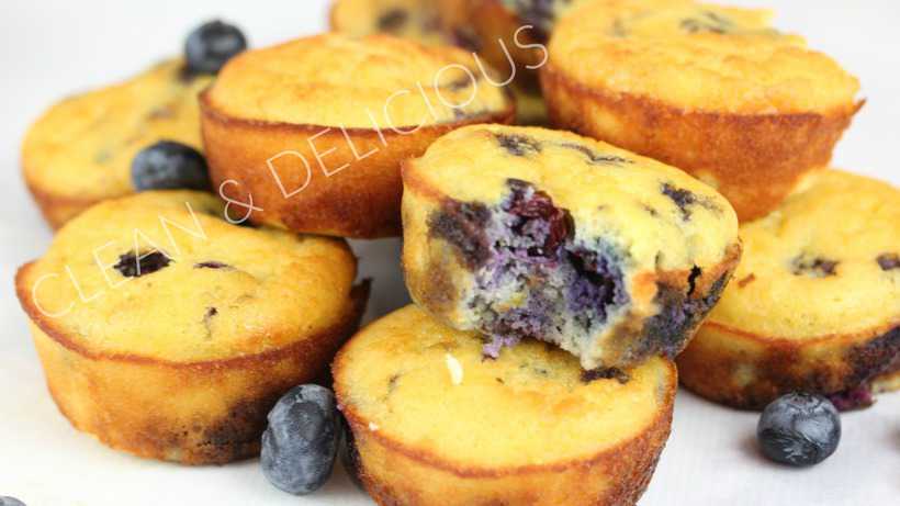 gluten free blueberry lemon muffins