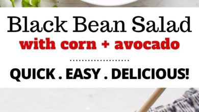 how to make a simple black bean salad
