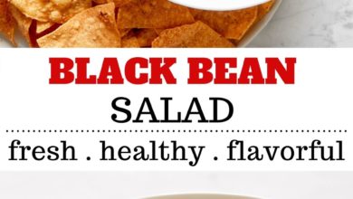 steps for a healthy black bean salad