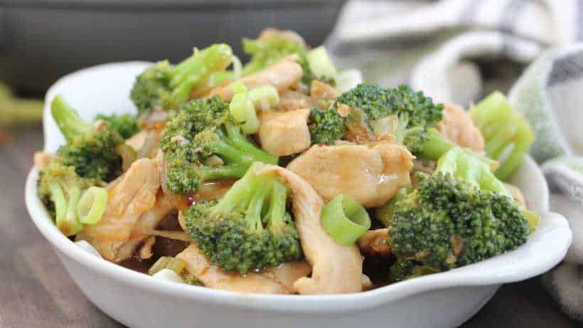 Broccoli and chicken stir fry