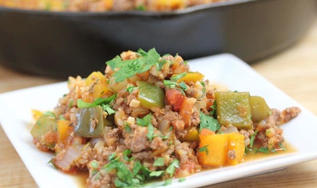 Unstuffed Pepper Skillet Low Carb Recipe Clean Delicious