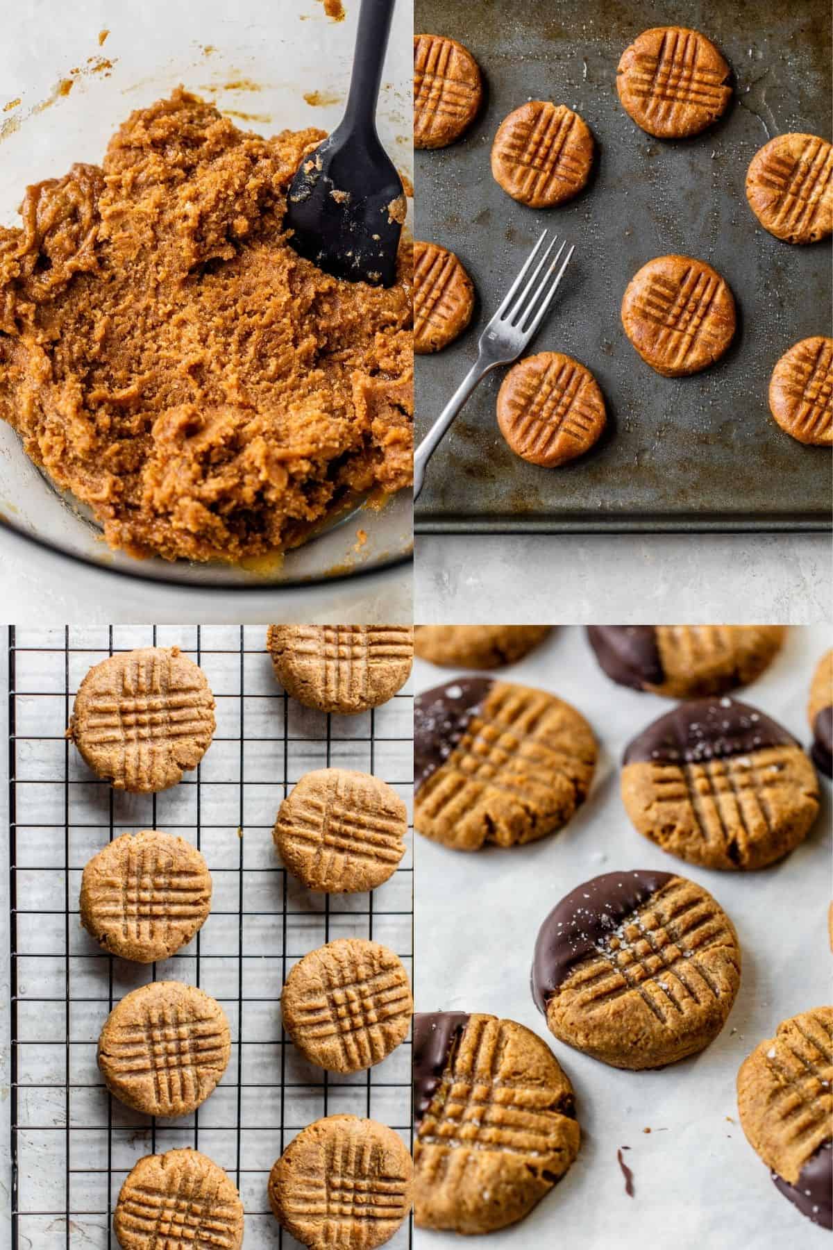 how to make flourless peanut butter cookies