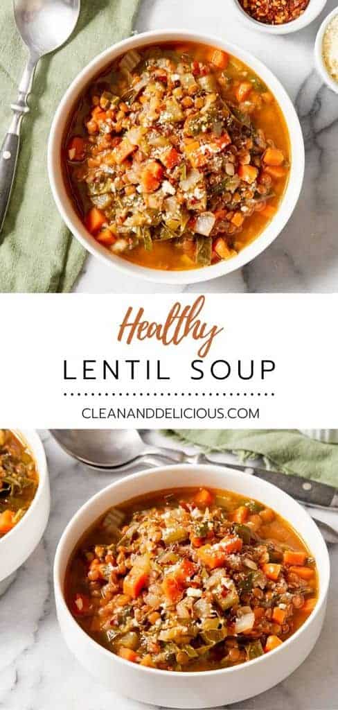 Healthy Lentil Soup | Vegan Recipe « Clean & Delicious