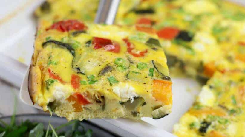 Vegetable Frittata Roasted Vegetable Frittata Recipe Clean Delicious