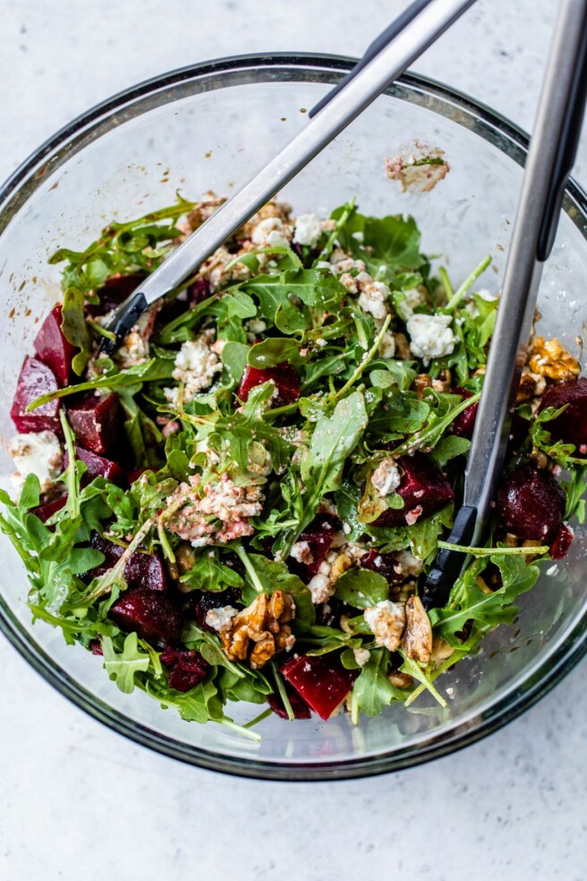 15-Minute Steamed Beet Arugula Salad « Clean & Delicious