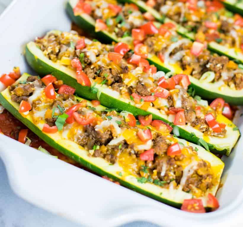 zucchini taco boats