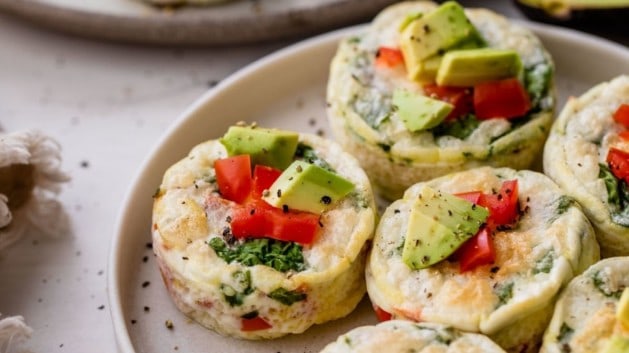 egg white muffins on a plate