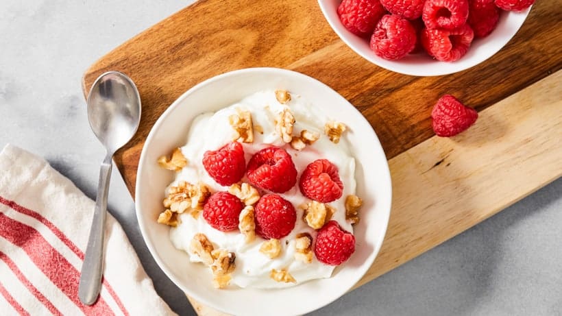 yogurt with fresh berries