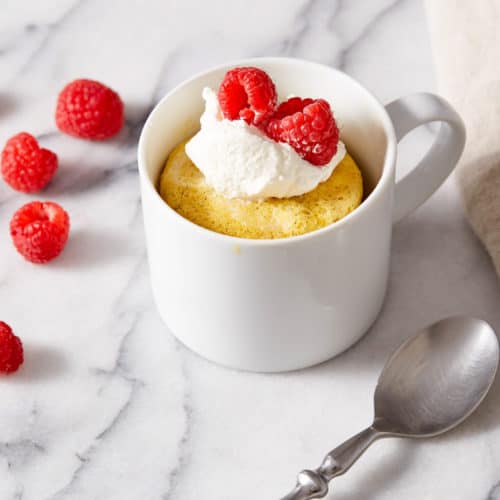 Vanilla Mug Cake | The Novice Chef