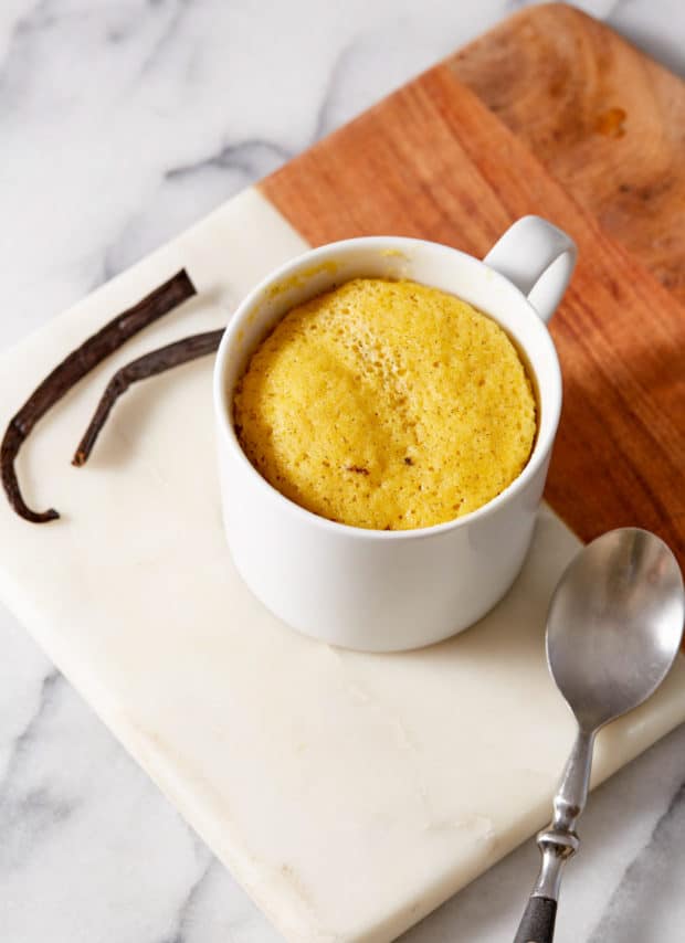 fresh cooked paleo mug cake