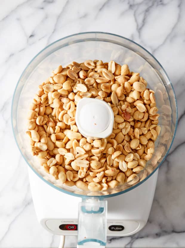 peanuts in food processor