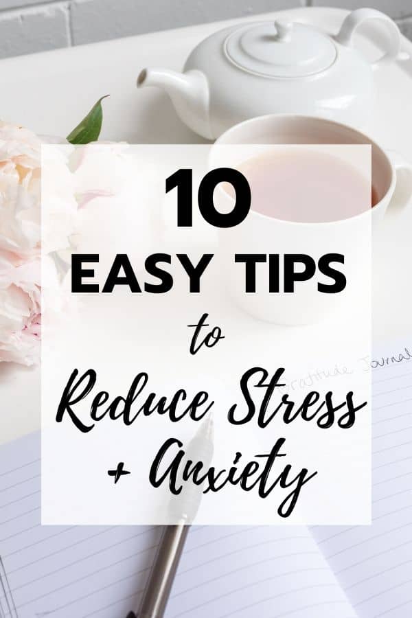 pin for how to reduce anxiety & destress