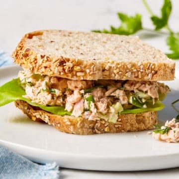 salmon salad sandwich