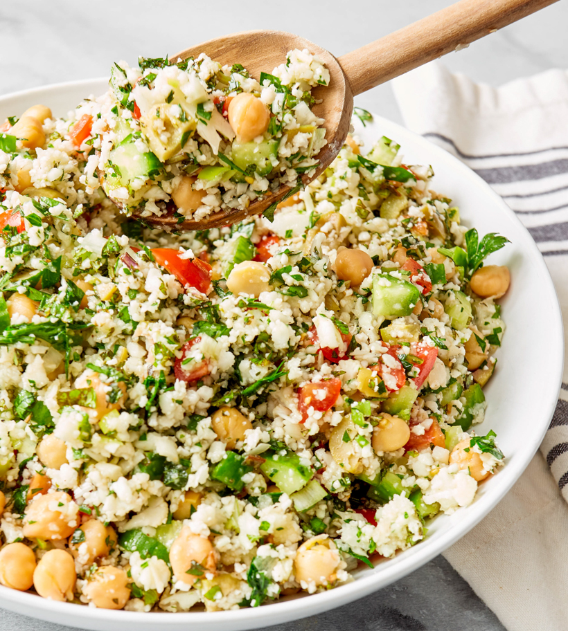 Cauliflower Rice Tabouli Salad « Clean & Delicious