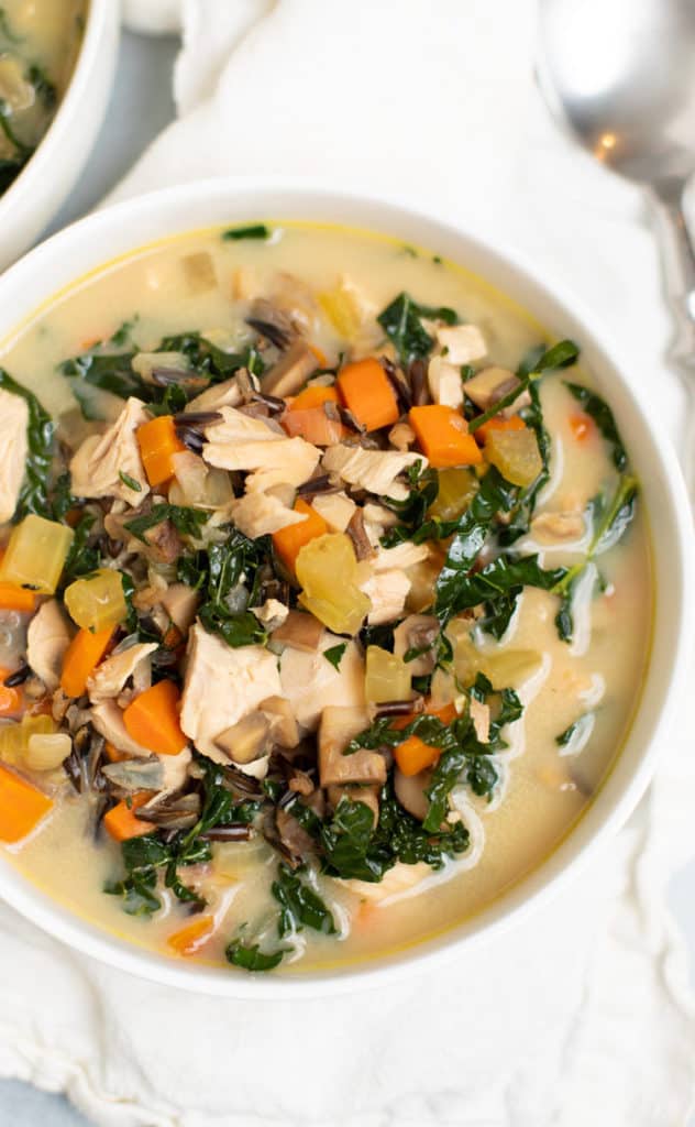 Easy Turkey Soup from Leftover Turkey - The Clean Eating Couple