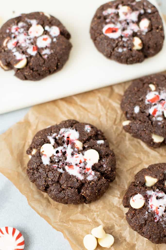 White Chocolate Dipped Chocolate Cookies with Peppermint - Curly Girl  Kitchen