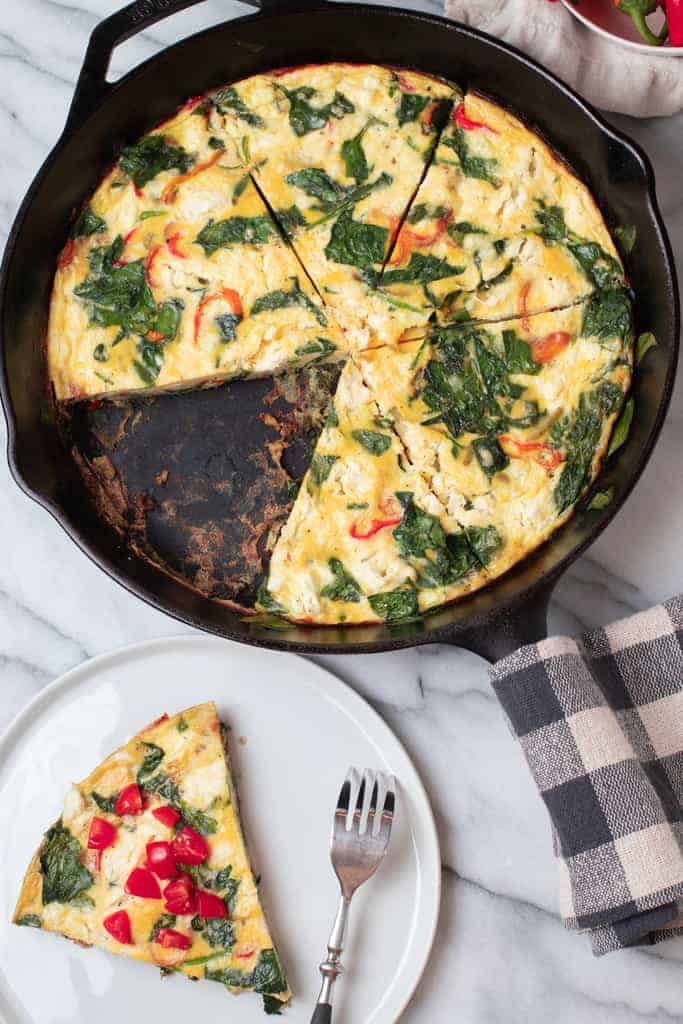 Simple Spinach Frittata Recipe - Love and Lemons