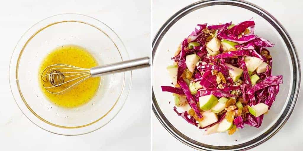how to make red cabbage salad