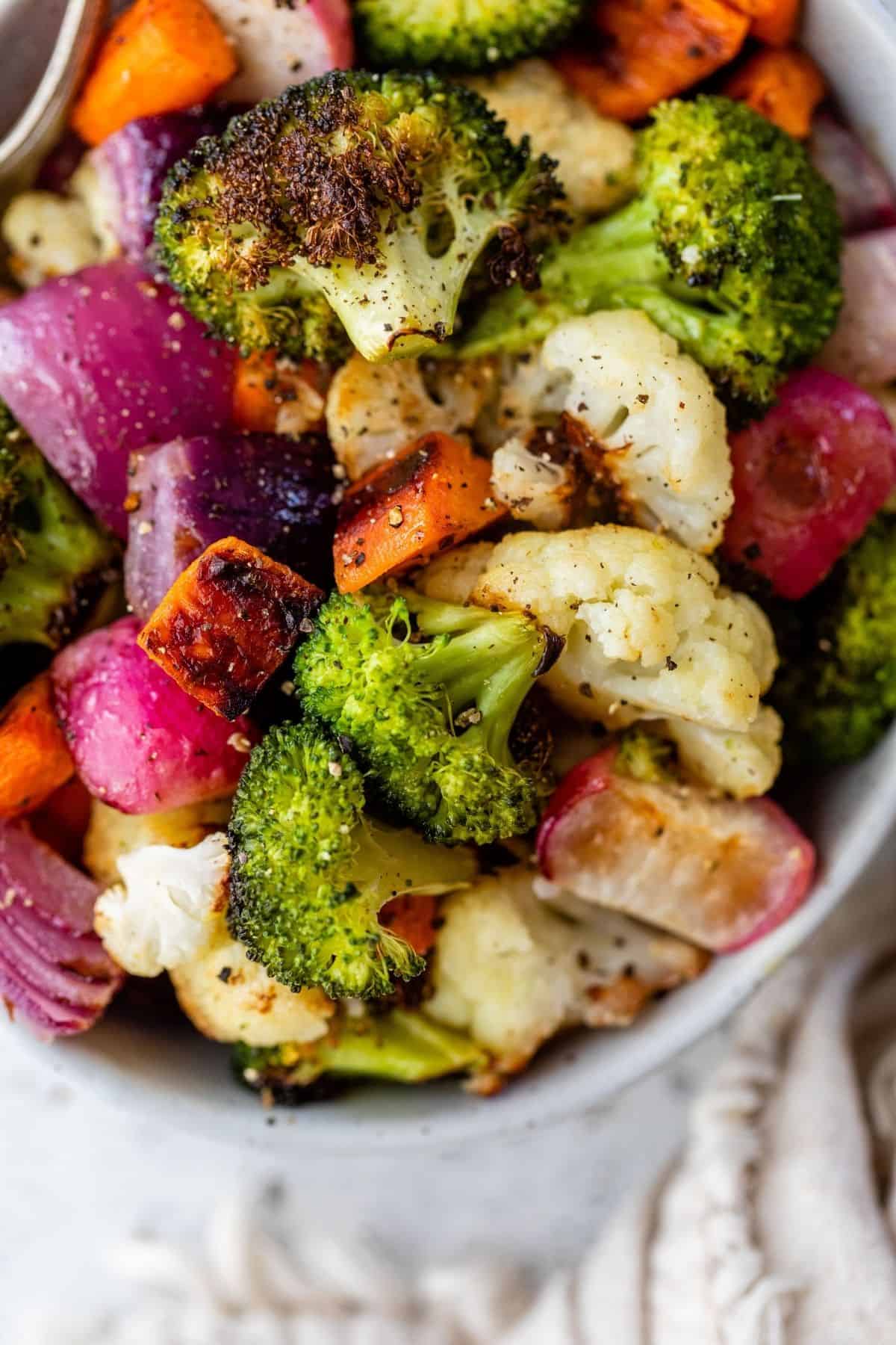 Instant Pot Steamed Vegetables (broccoli, cauliflower, & carrots)