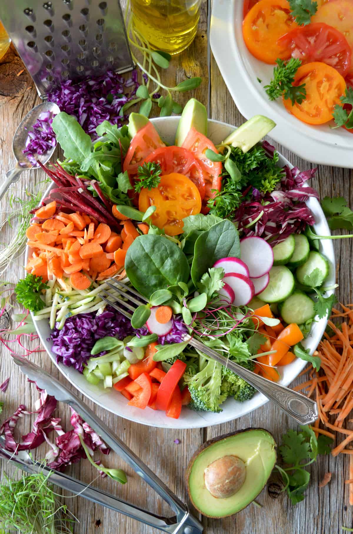 white bowl full of vegetables