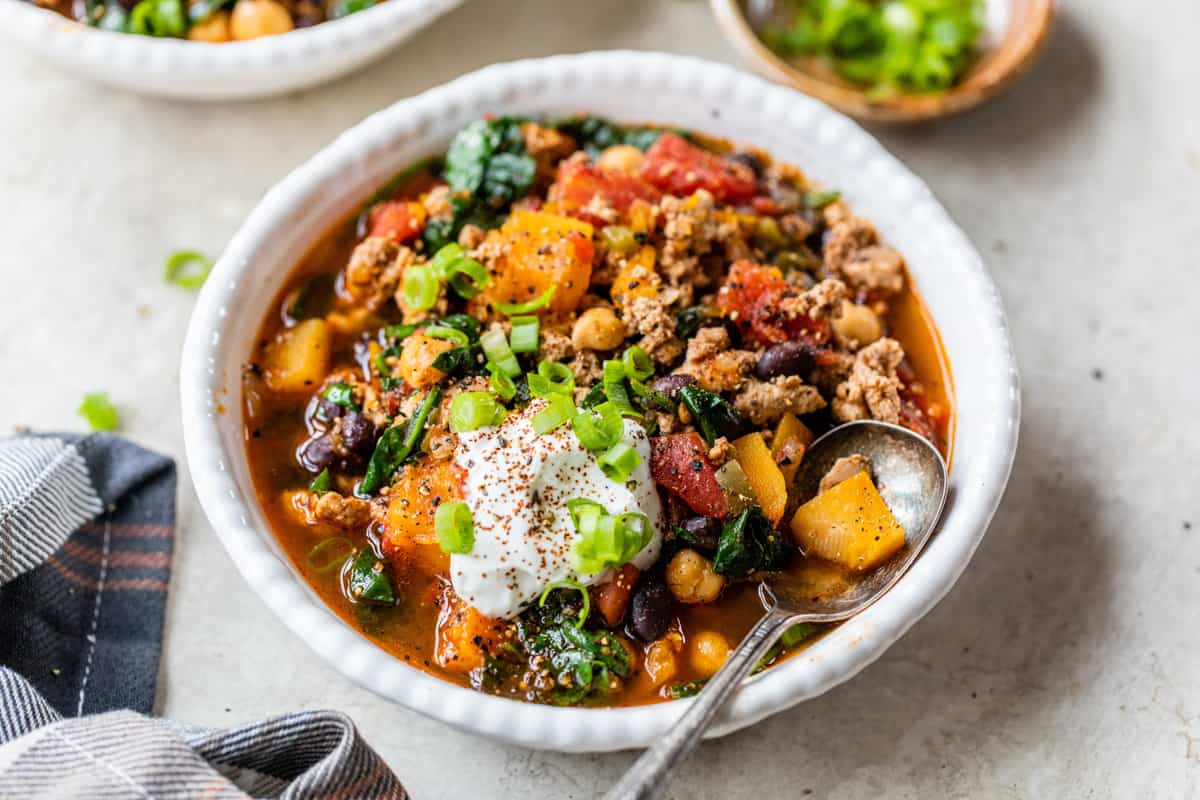 Grammy's Ground Turkey Chili - Well Seasoned Studio