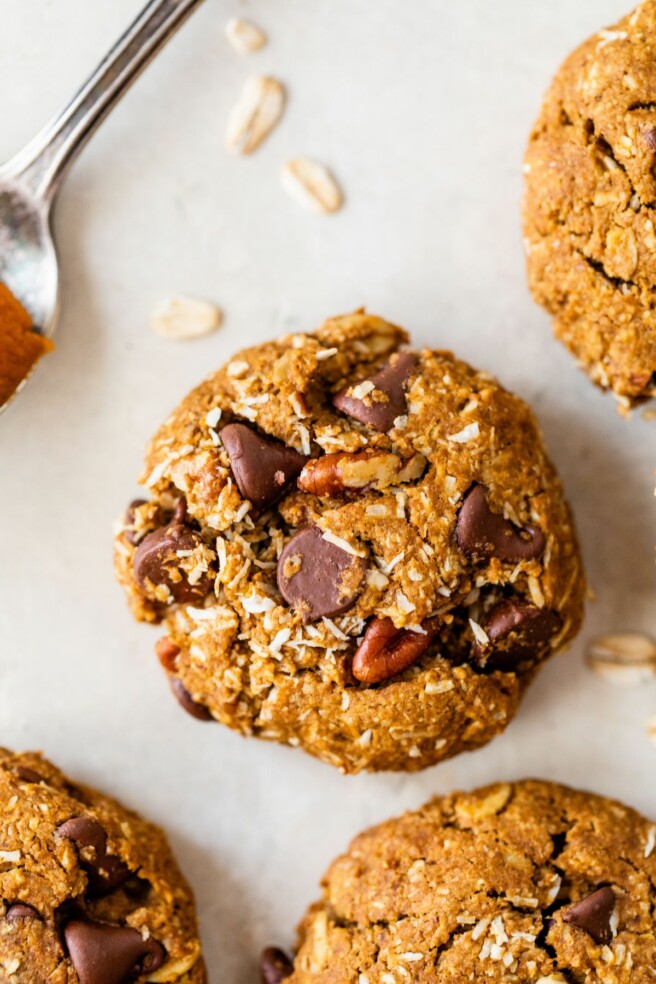 Pumpkin Oatmeal Chocolate Chip Cookies « Clean & Delicious