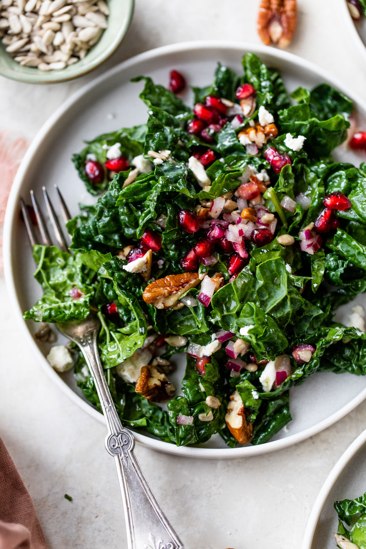winter salad with kale
