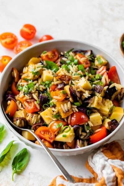 Orzo Pasta Salad with Roasted Vegetables « Clean & Delicious