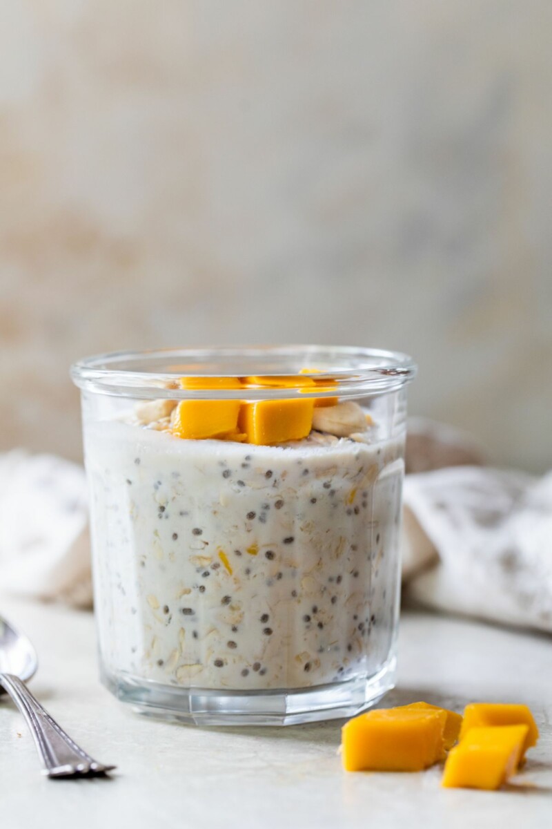 Mango Overnight Oats with Shredded Coconut « Clean & Delicious